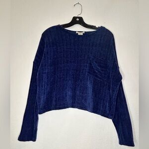 Urban Romantics Navy Blue Top Long Sleeve